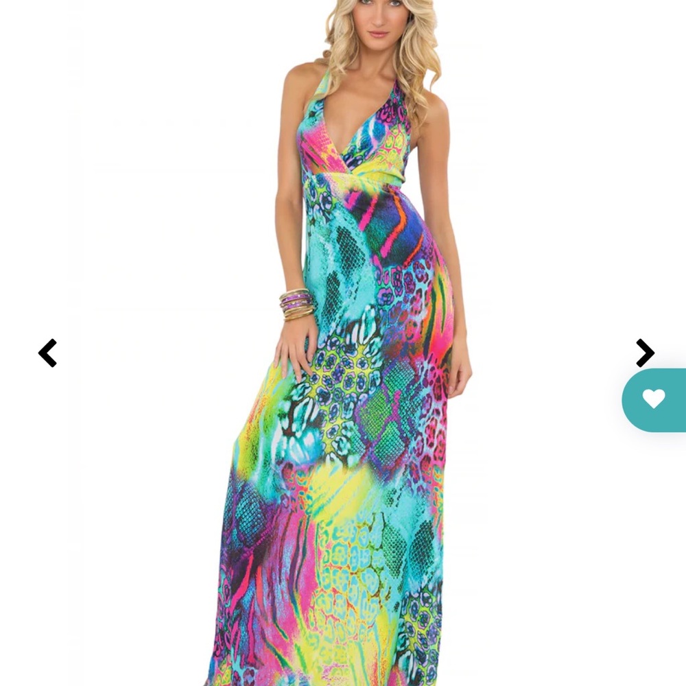 Vibrant Multicolor Maxi Dress